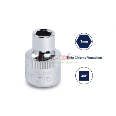 Đầu tuýp 6 cạnh 3/8in – 7mm Sata 12302