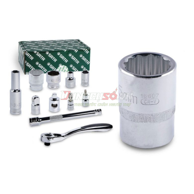 Đầu tuýp 12 cạnh 3/4in – 25mm Sata 16607