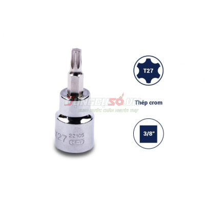 Đầu tuýp mũi sao 3/8in – T27 Sata 22105