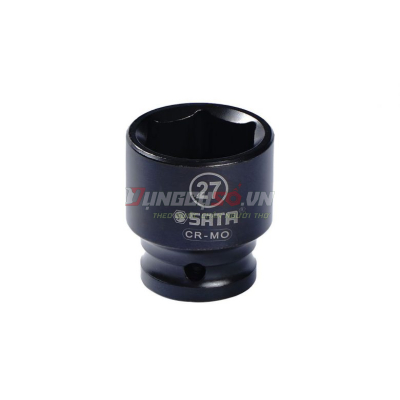 Đầu tuýp đen 6 cạnh 1/2in – 27mm Sata 34320
