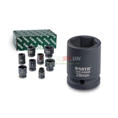 Đầu tuýp đen 6 cạnh 3/4in – 28mm Sata 34516