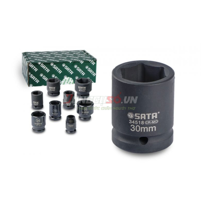 Đầu tuýp đen 6 cạnh 3/4in – 30mm Sata 34518