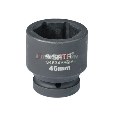 Đầu tuýp đen 6 cạnh 1in – 46mm Sata 34834