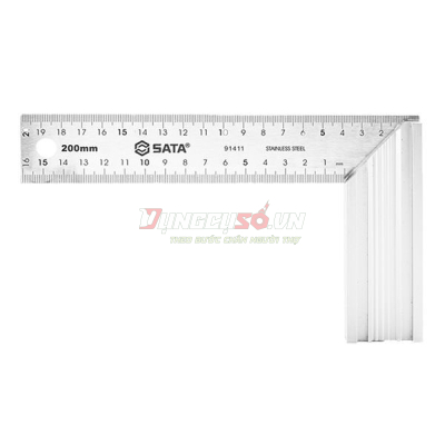 Thước Ê ke vuông 20cm/8 in Sata 91411