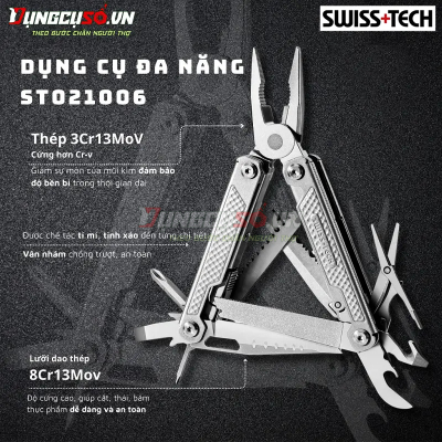 Kìm Đa Năng Cao Cấp 17 Trong 1 SWISS+TECH ST021006