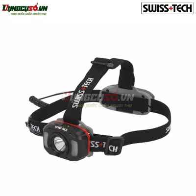 Đèn pha đội đầu, dùng pin sạc, nhiều  chế độ, hiệu SWISS+TECH ST032003
