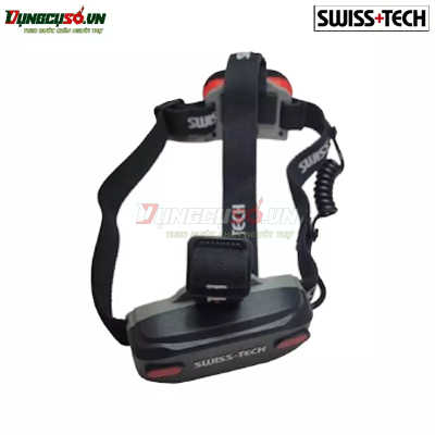 Đèn pha đội đầu, dùng pin sạc, nhiều  chế độ, hiệu SWISS+TECH ST032003
