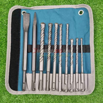 Bộ 10 mũi khoan gài và mũi đục TOTAL TACSD19101