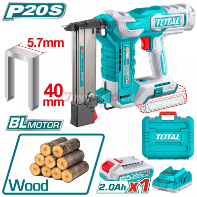 Máy Bắn Đinh Chữ U Dùng Pin 20V Total TCSNLI6008