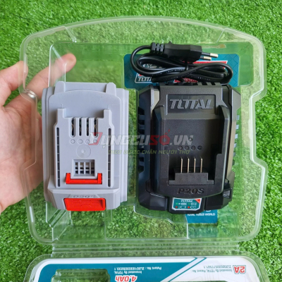 Bộ 1 pin TFBLI2002 và 1 sạc TFCLI2001E dùng pin 20V TOTAL - TFBCPK1214