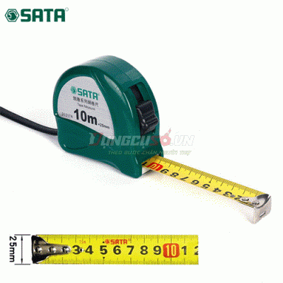 Thước cuốn thép 10m Sata 91317A