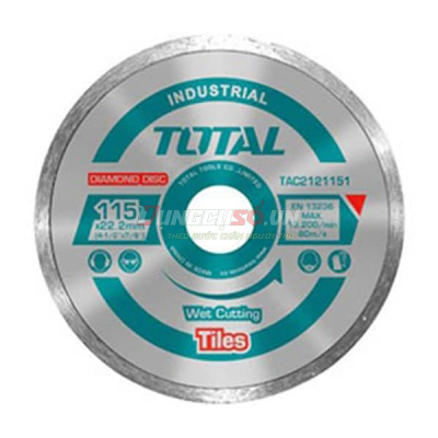 Đĩa cắt gạch ướt 230x22mm Total TAC2122303