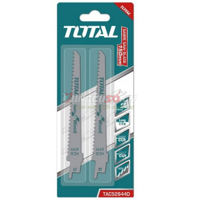 Bộ lưỡi cưa kiếm cưa gỗ 150x19x1.25mm Total TAC52644D