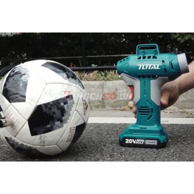 Máy bơm hơi cầm tay tự động pin lithium 20v Total TACLI2001