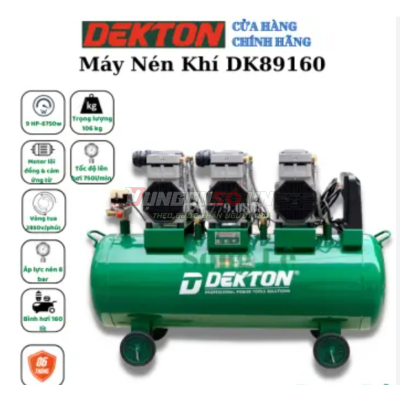 Máy nén khí không dầu 160L Dekton DK-AC89160