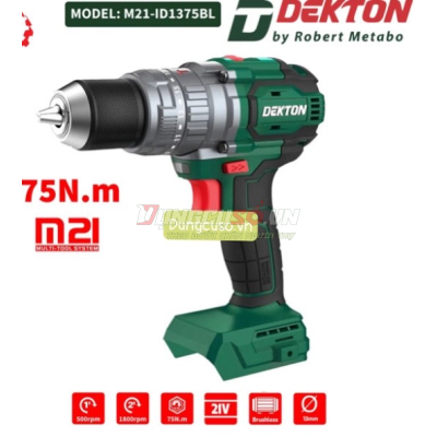 Máy Khoan Pin Dekton M21-ID1375BL (Chưa Pin & Sạc)