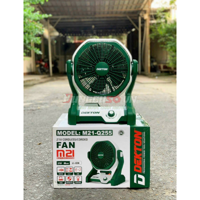 Quạt dùng pin Dekton M21-Q255 (Chưa Pin Sạc)