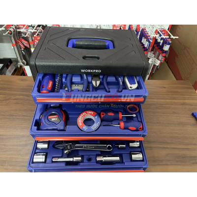 Hộp đựng dụng cụ 125 chi tiết Workpro WP209028